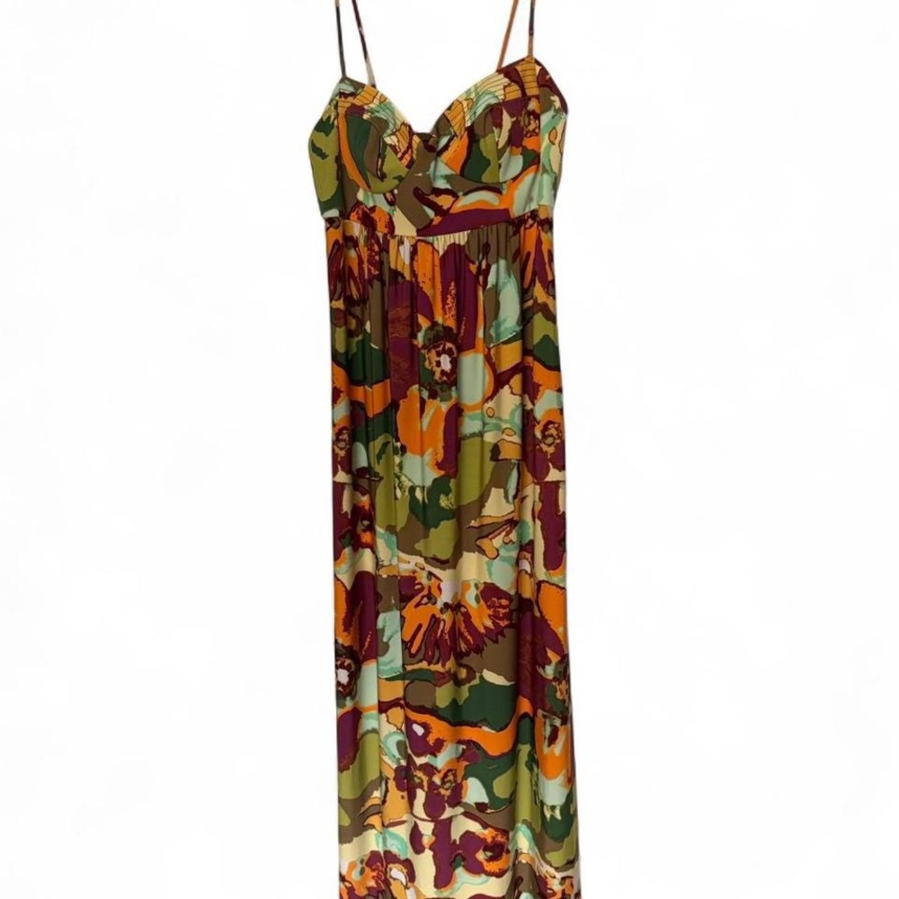Ali Ro Floral Multicolor Maxi Dress